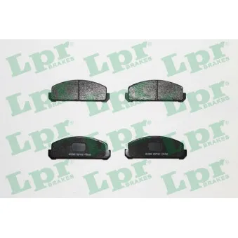 Jeu de 4 plaquettes de frein avant LPR 05P192