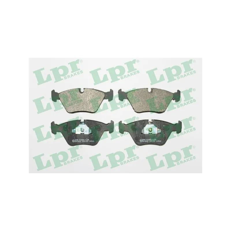 Jeu de 4 plaquettes de frein avant LPR 05P193