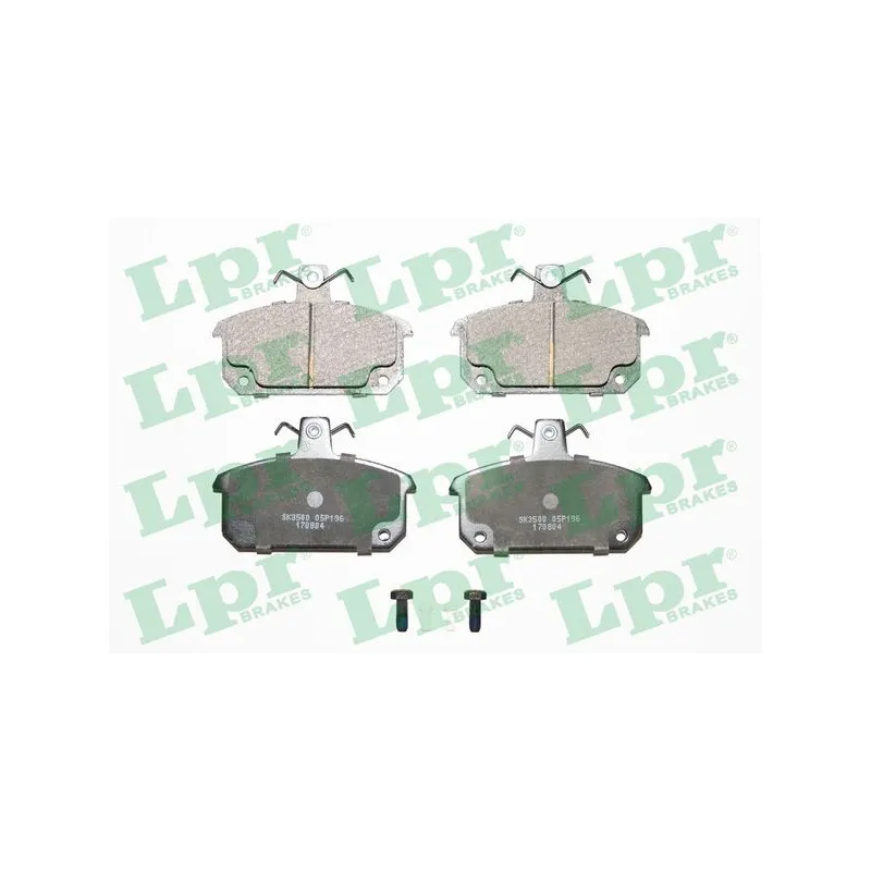 Jeu de 4 plaquettes de frein avant LPR 05P196