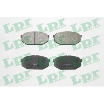 Jeu de 4 plaquettes de frein avant LPR 05P198