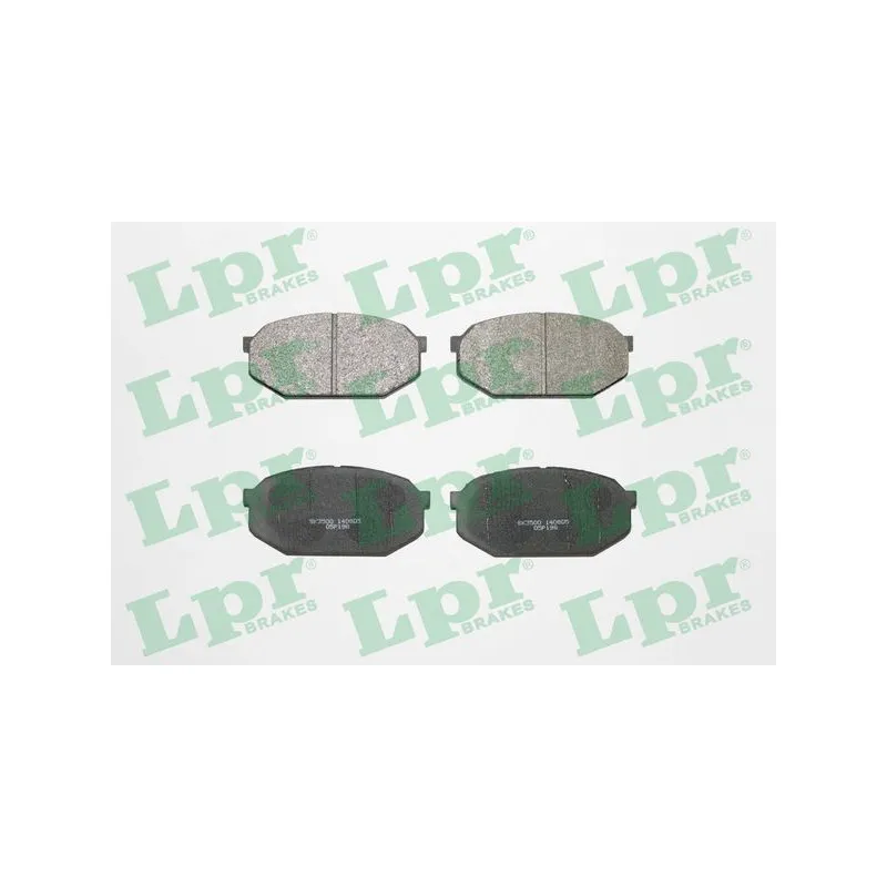 Jeu de 4 plaquettes de frein avant LPR 05P198
