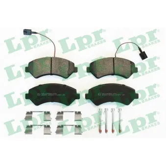 Jeu de 4 plaquettes de frein avant LPR 05P1997K