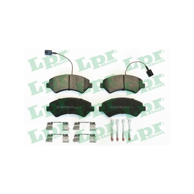 Jeu de 4 plaquettes de frein avant LPR 05P1997K