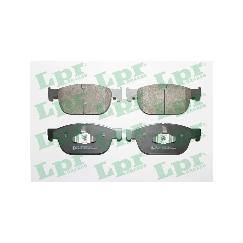 Jeu de 4 plaquettes de frein avant LPR 05P2004