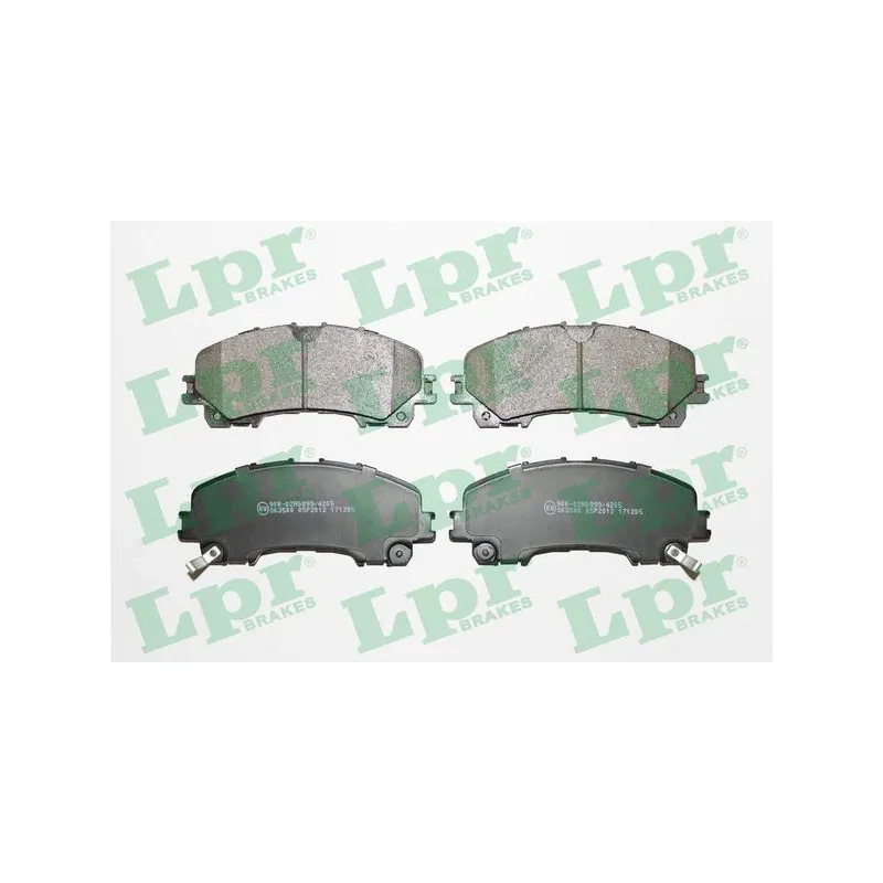Jeu de 4 plaquettes de frein avant LPR 05P2012