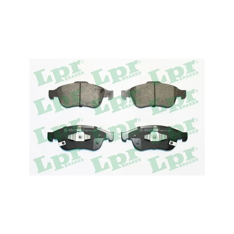 Jeu de 4 plaquettes de frein avant LPR 05P2019