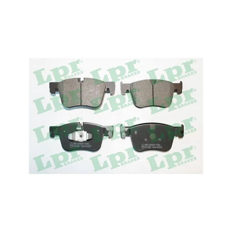 Jeu de 4 plaquettes de frein avant LPR 05P2025