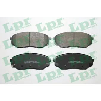 Jeu de 4 plaquettes de frein avant LPR 05P2035