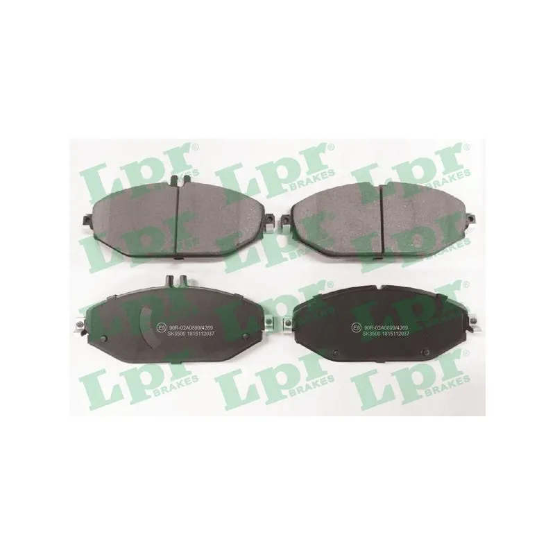 Jeu de 4 plaquettes de frein avant LPR 05P2037