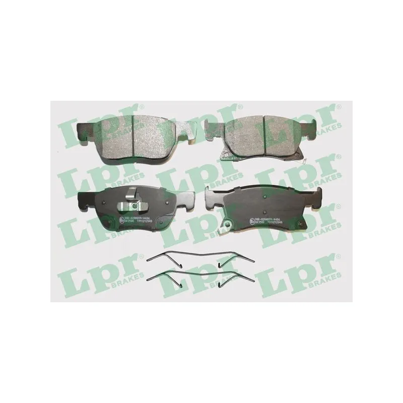 Jeu de 4 plaquettes de frein avant LPR 05P2048K