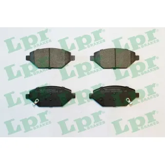 Jeu de 4 plaquettes de frein avant LPR 05P2049