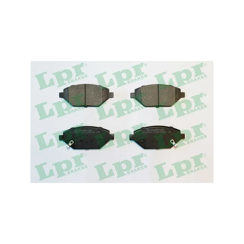 Jeu de 4 plaquettes de frein avant LPR 05P2049