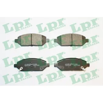 Jeu de 4 plaquettes de frein avant LPR 05P2050