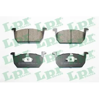 Jeu de 4 plaquettes de frein avant LPR 05P2055