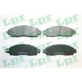 Jeu de 4 plaquettes de frein avant LPR 05P2056