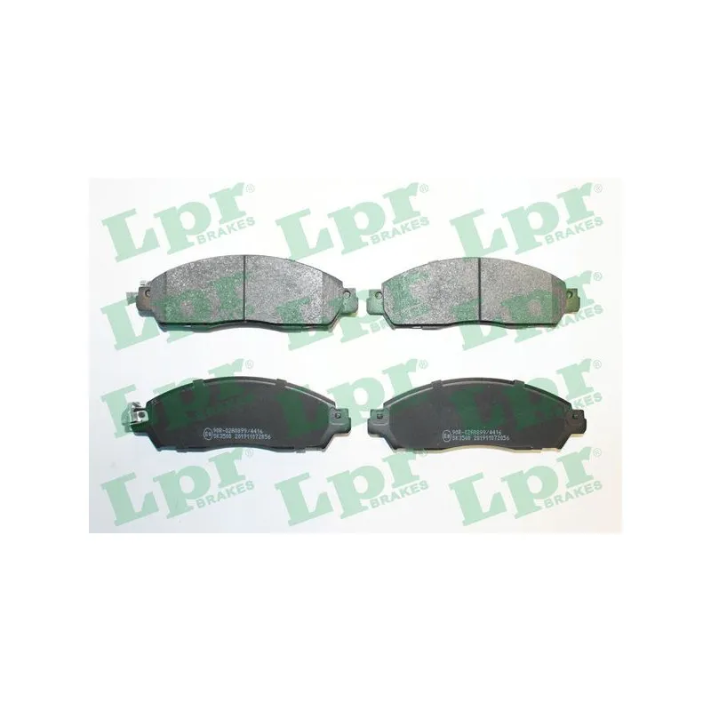 Jeu de 4 plaquettes de frein avant LPR 05P2056
