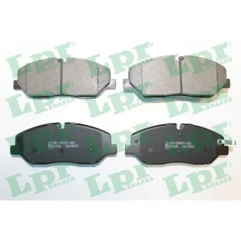 Jeu de 4 plaquettes de frein avant LPR 05P2057