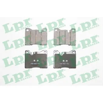 Jeu de 4 plaquettes de frein avant LPR 05P207