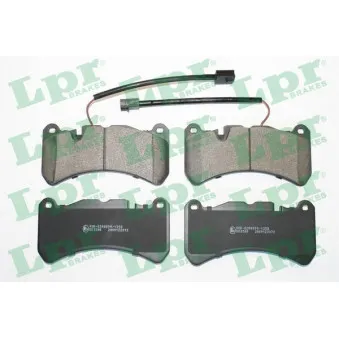Jeu de 4 plaquettes de frein avant LPR 05P2072