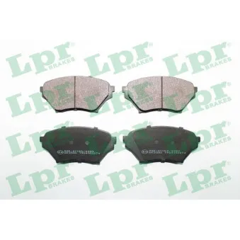Jeu de 4 plaquettes de frein avant LPR 05P2074
