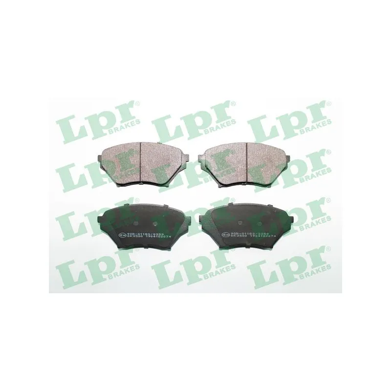 Jeu de 4 plaquettes de frein avant LPR 05P2074