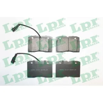 Jeu de 4 plaquettes de frein avant LPR 05P2078