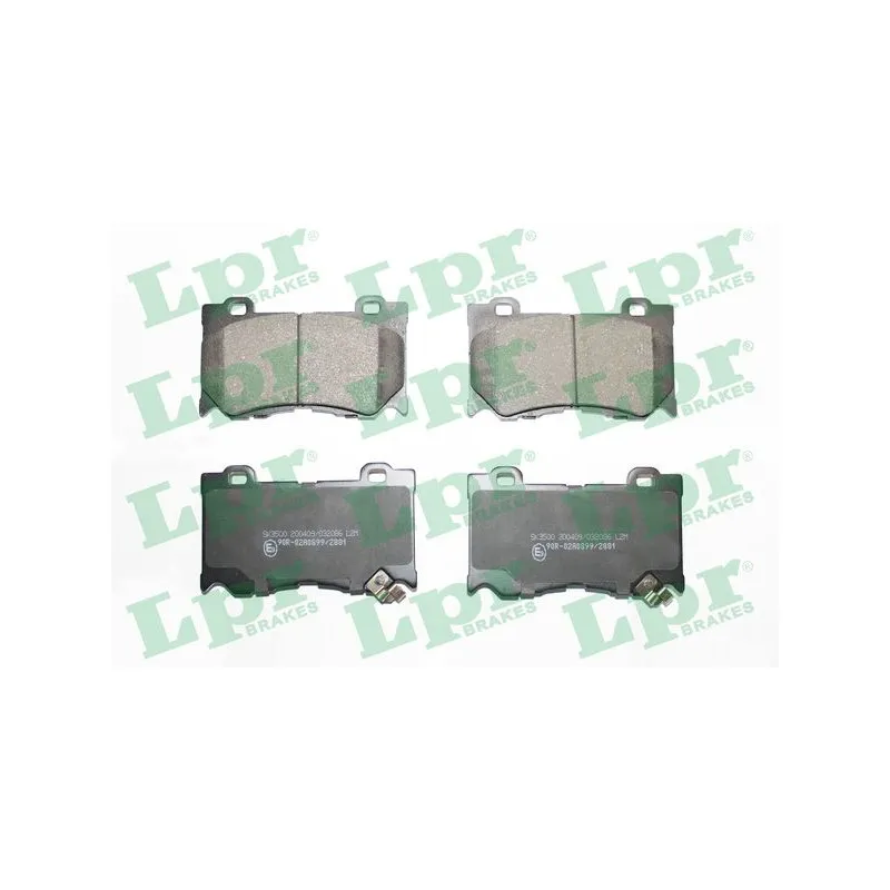 Jeu de 4 plaquettes de frein avant LPR 05P2086