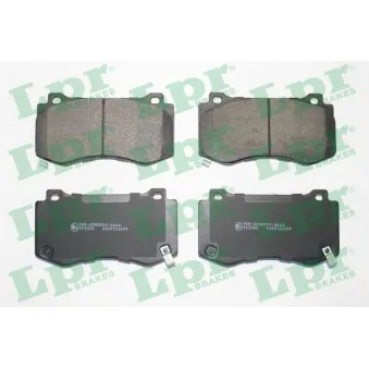 Jeu de 4 plaquettes de frein avant LPR 05P2099