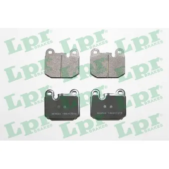 Jeu de 4 plaquettes de frein avant LPR 05P210