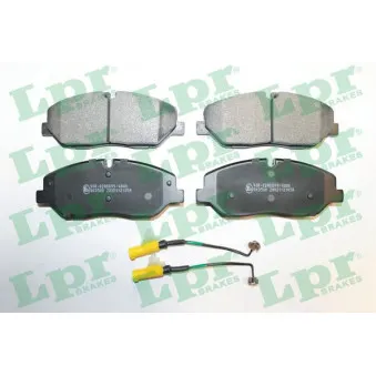 Jeu de 4 plaquettes de frein avant LPR 05P2105A