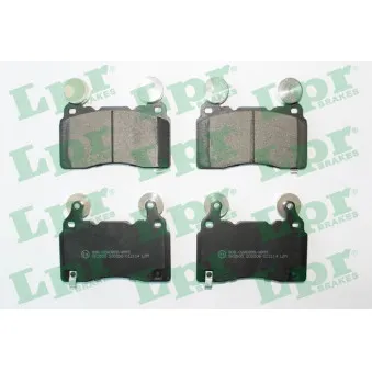 Jeu de 4 plaquettes de frein avant LPR 05P2114