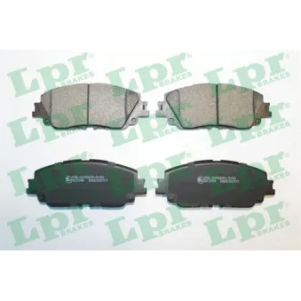 Jeu de 4 plaquettes de frein avant LPR 05P2117