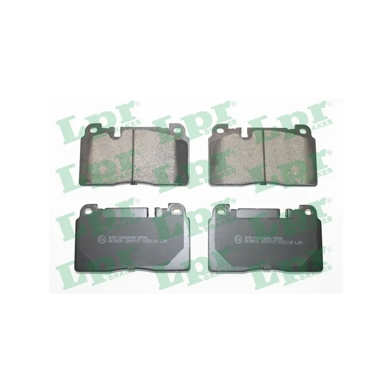 Jeu de 4 plaquettes de frein avant LPR 05P2118