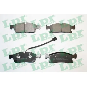 Jeu de 4 plaquettes de frein avant LPR 05P2124
