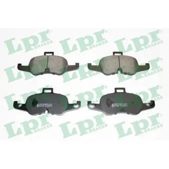 Jeu de 4 plaquettes de frein avant LPR 05P2127