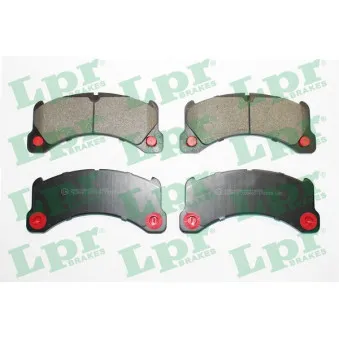 Jeu de 4 plaquettes de frein avant LPR 05P2153