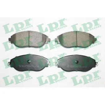 Jeu de 4 plaquettes de frein avant LPR 05P2163