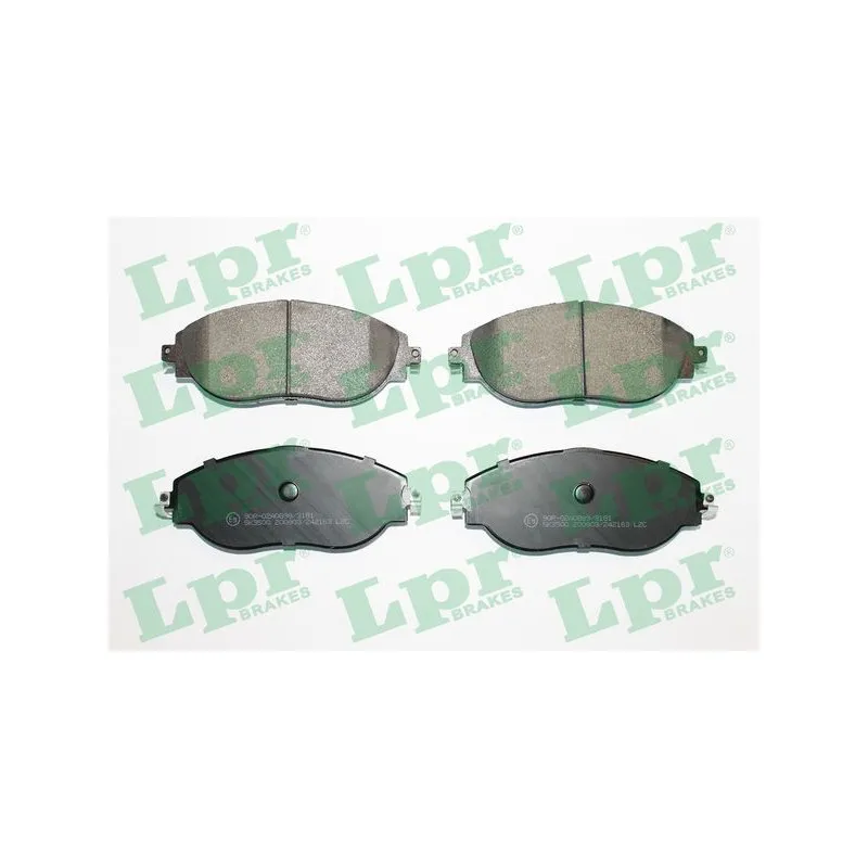Jeu de 4 plaquettes de frein avant LPR 05P2163