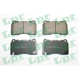Jeu de 4 plaquettes de frein avant LPR 05P2173