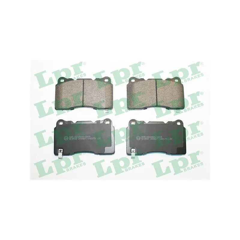Jeu de 4 plaquettes de frein avant LPR 05P2173