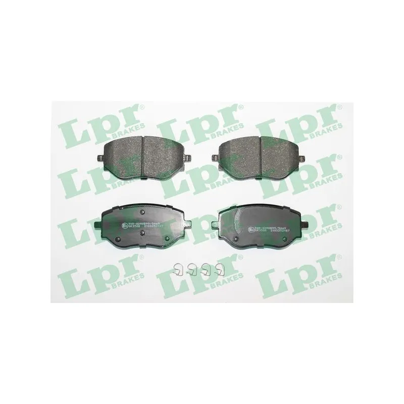 Jeu de 4 plaquettes de frein avant LPR 05P2187