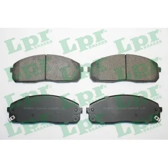 Jeu de 4 plaquettes de frein avant LPR 05P2205