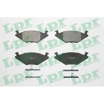 Jeu de 4 plaquettes de frein avant LPR 05P223