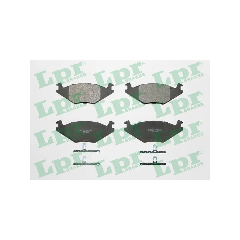 Jeu de 4 plaquettes de frein avant LPR 05P223