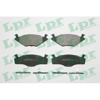 Jeu de 4 plaquettes de frein avant LPR 05P224