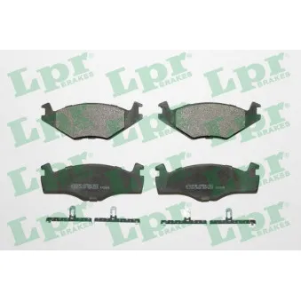 Jeu de 4 plaquettes de frein avant LPR 05P225