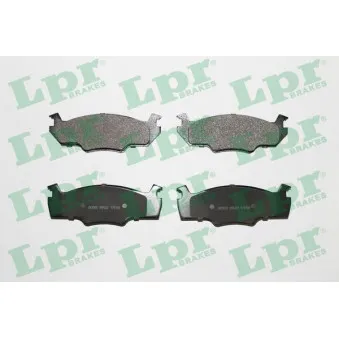 Jeu de 4 plaquettes de frein avant LPR 05P227