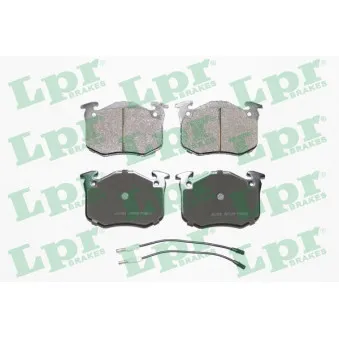 Jeu de 4 plaquettes de frein avant LPR 05P228