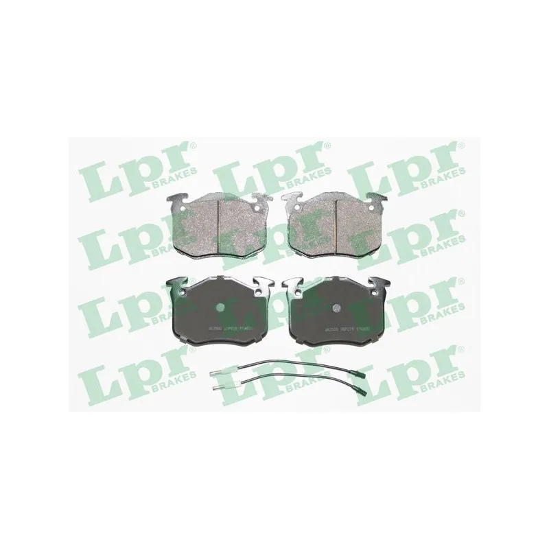 Jeu de 4 plaquettes de frein avant LPR 05P228