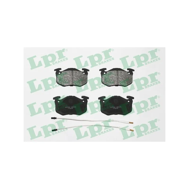 Jeu de 4 plaquettes de frein avant LPR 05P231